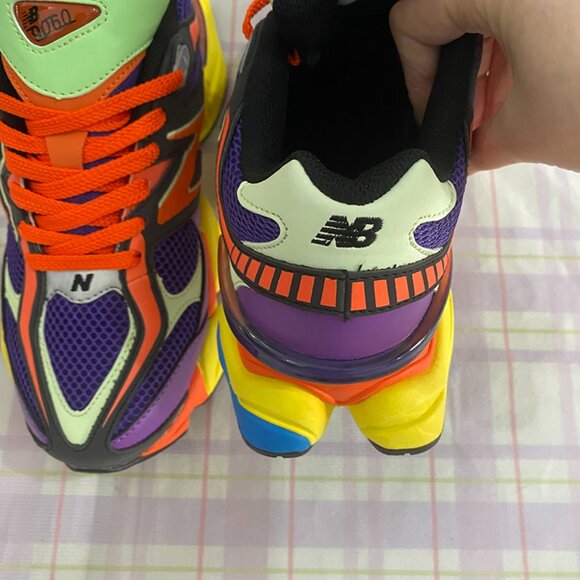 New Balance Pink And Purple Contrast Running Shoes